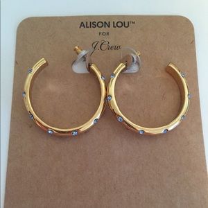 Alison Lou X JCrew Hoop Earrings